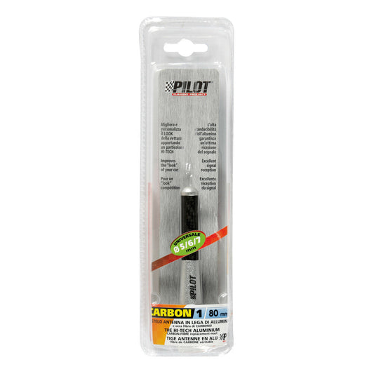 Pilot Carbon-1 Antenna Auto in Carbonio Universale 80 cm Ø4, 5 o 6 mm