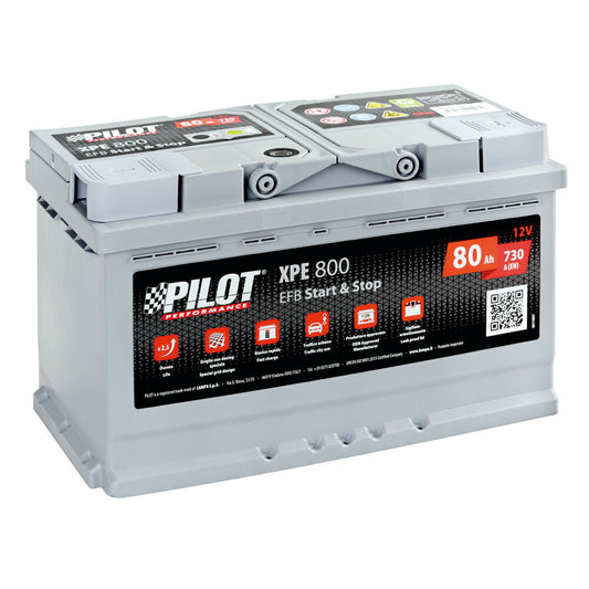 Pilot XPE800 Start-Stop Batteria Auto 12V EFB 80Ah 730A L4