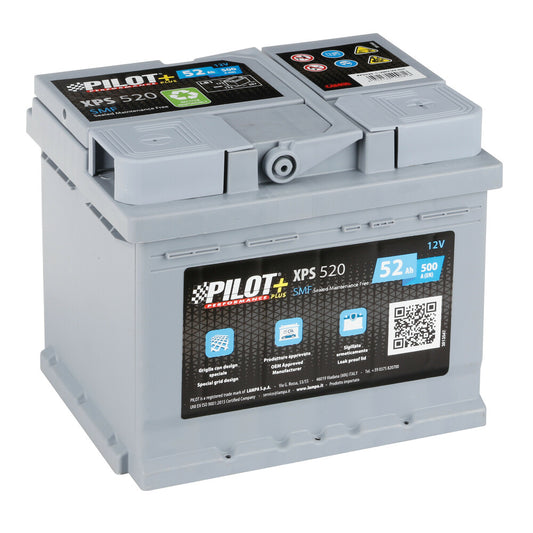 Pilot XPS520 SMF Batteria Auto 12V 52Ah 500A LB1