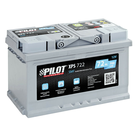 Pilot XPS722 SMF Batteria Auto 12V 72Ah 700A LB3