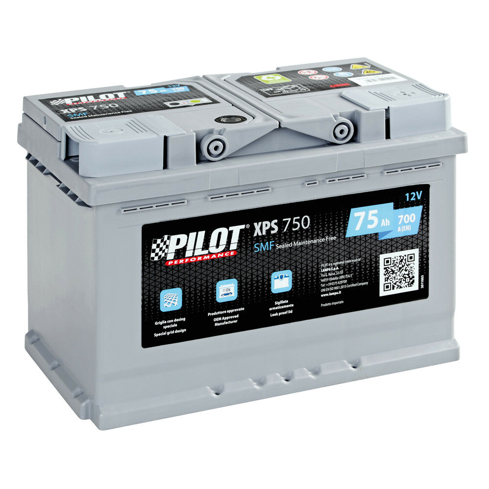 Pilot XPS750 Batteria Auto 12V 75 Ah 700 A L3 Lunga Durata