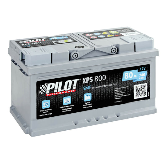 Pilot XPS800 Batteria Auto 12V 80Ah 740A Lunga Durata