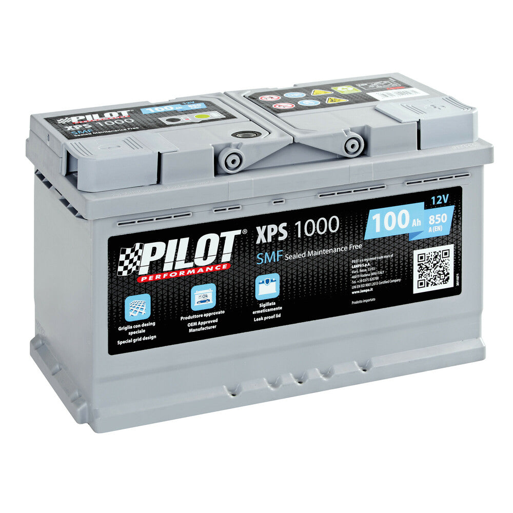Pilot XPS1000 Batteria Auto 12V SMF 100Ah 850A L4
