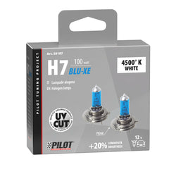 Pilot Lampadina Alogena Auto Blu Xenon H7 Attacco PX26d 2 Pezzi