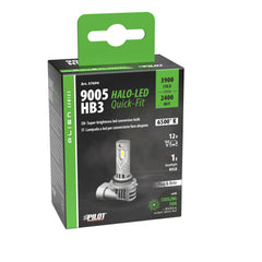 Pilot Halo Led Lampadina Fari Auto HB3 9005 Quick Fit 1 Pezzo