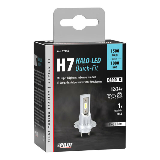 Pilot Halo LED Serie 11 H7 PX26d Converti Fari Alogeni a LED 1 Pezzo