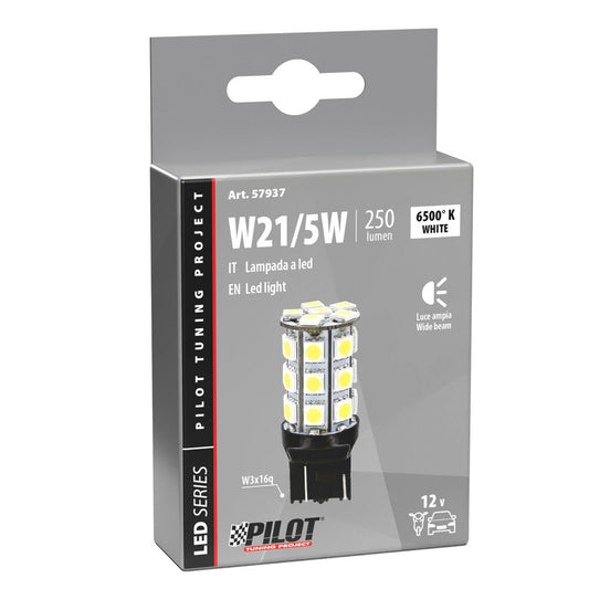 Pilot W21/5W Lampadina Led per Auto 27 SMD x 3 chips - W3x16q