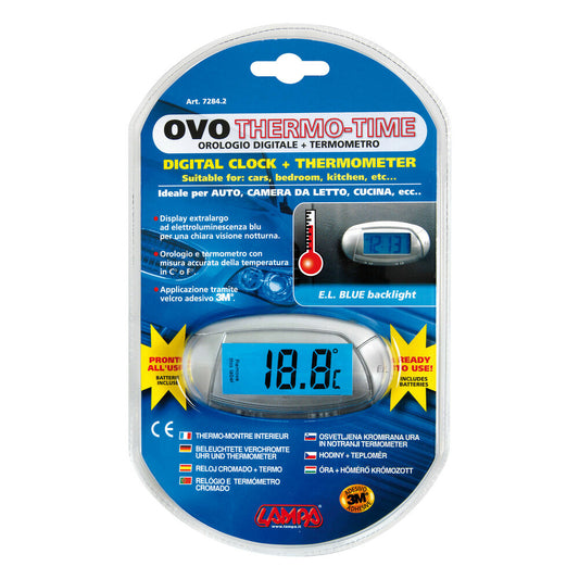 Lampa Ovo-Thermo-Time Orologio Digitale con Termometro