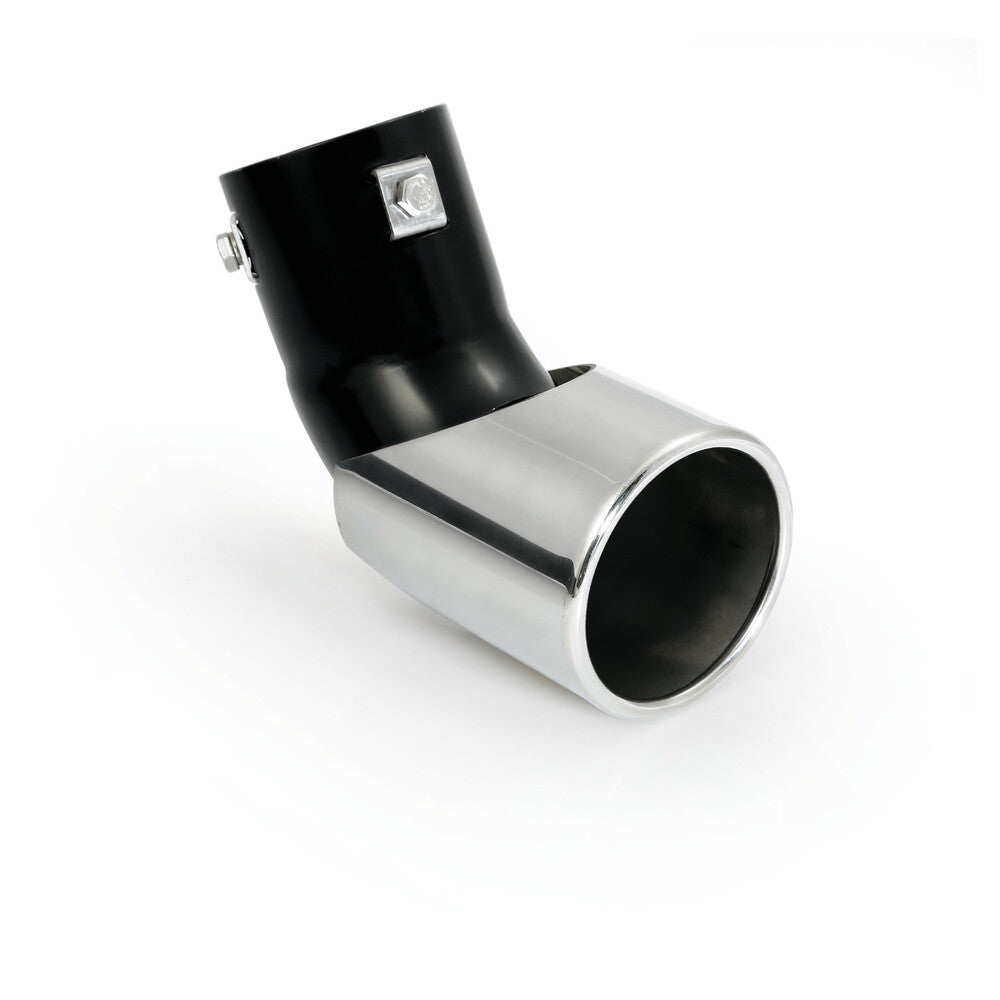Pilot Terminale di Scarico Curva Regolabile TS-61 Acciaio Inox 37-49mm