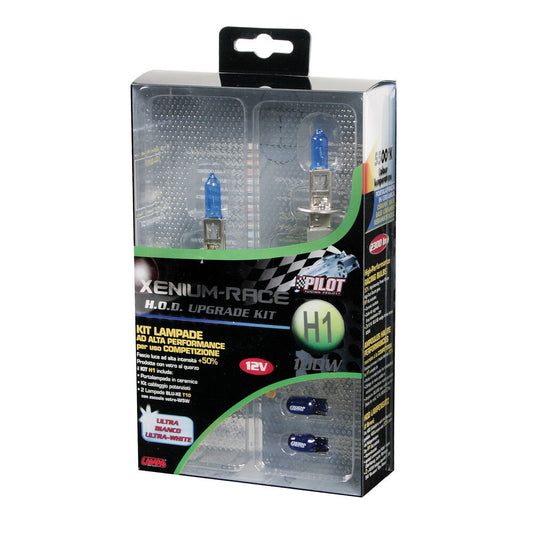 Pilot Lampadina Alogena Auto Xenon Blu H1 P14,5s con Portalampada 2 pz