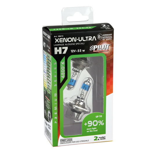 Pilot Lampadine Auto Xenon Ultra +90% H7 12V 55W 2 Pezzi