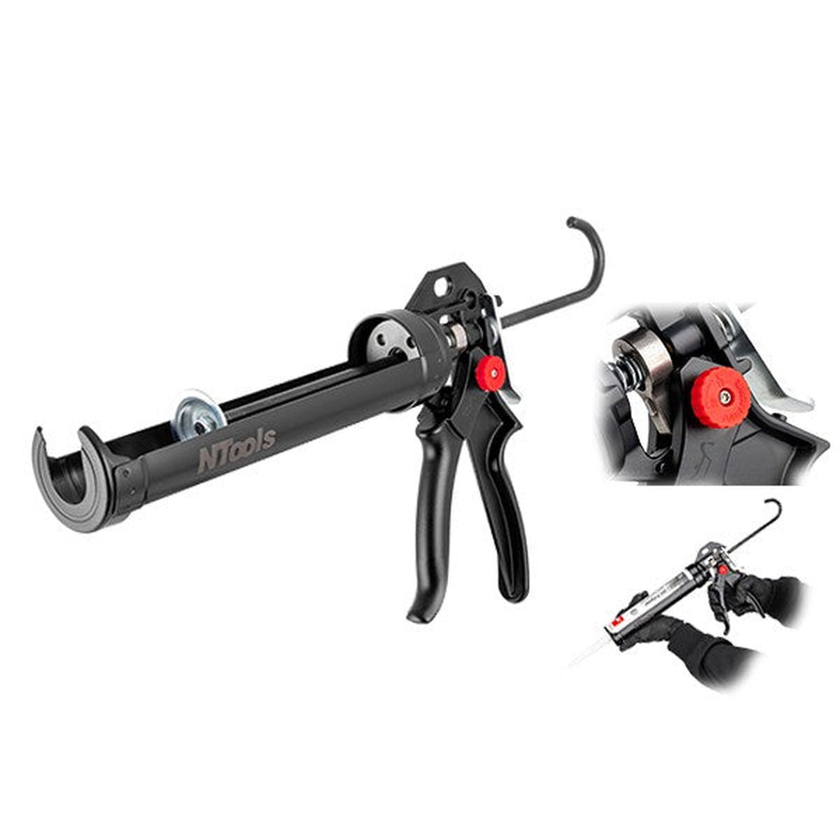 Pistola Dosatrice Manuale Per Cartucce Da 310 Ml N Tools Hks Pro