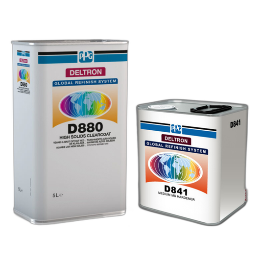 Kit Trasparente PPG D880 5 Litri + Catalizzatore PPG D841 3 Litri