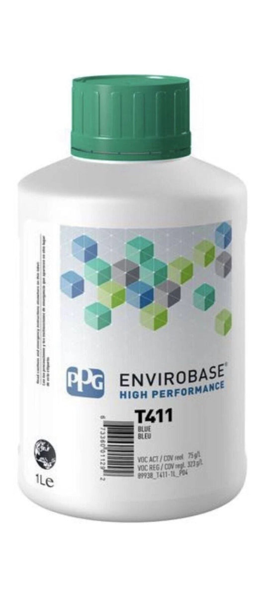 PPG Envirobase T411/E1 Blu 1 Litro Vernice Base Acqua