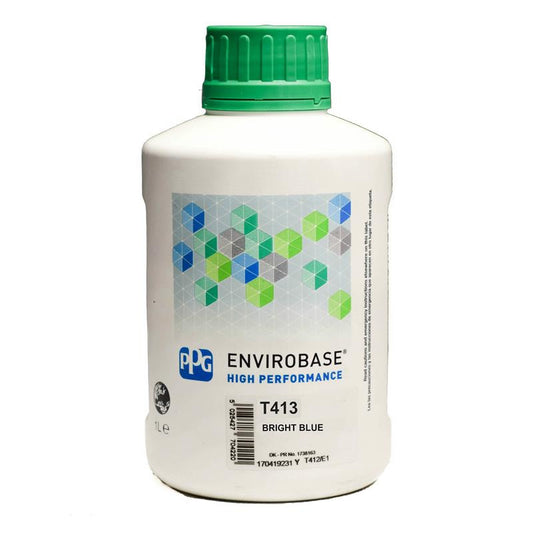 PPG Envirobase T413/E1 Blu Brillante 1 Litro Vernice Base Acqua Auto