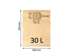 Sacchetto Raccoglipolvere In Carta 30lt (5pz)