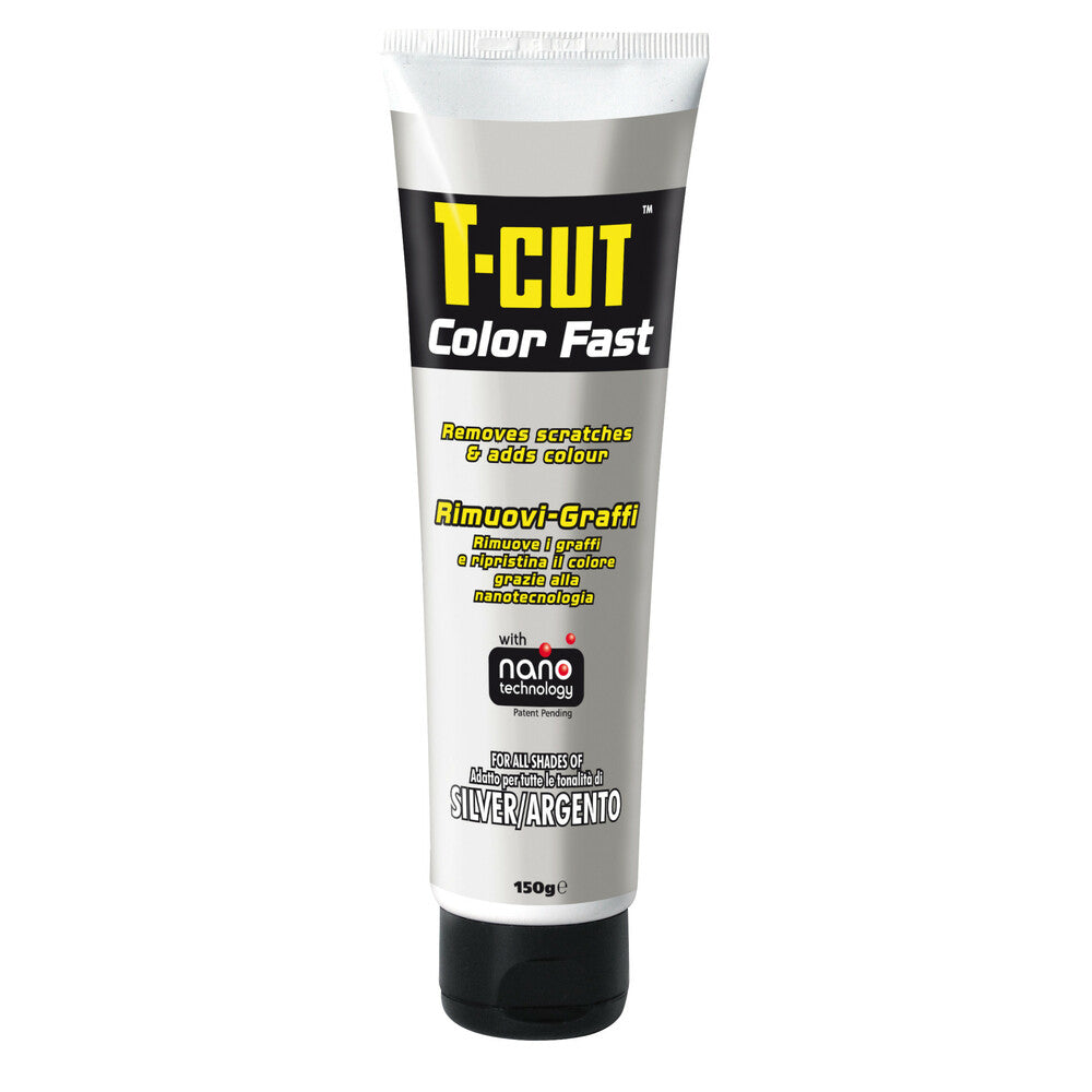 CarPlan T-Cut Color Fast Argento Rimuovi Graffi Auto e Colora 150 gr