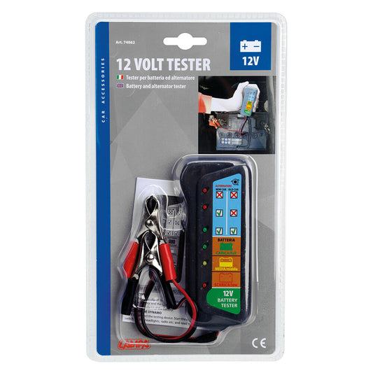 Lampa Tester 12V Batteria e Alternatore per Auto Moto