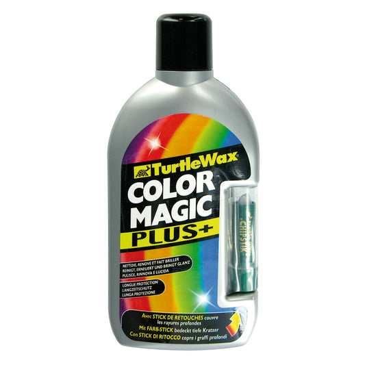 Turtle Wax Color Magic Plus Cera Protettiva Auto Argento 500 ml