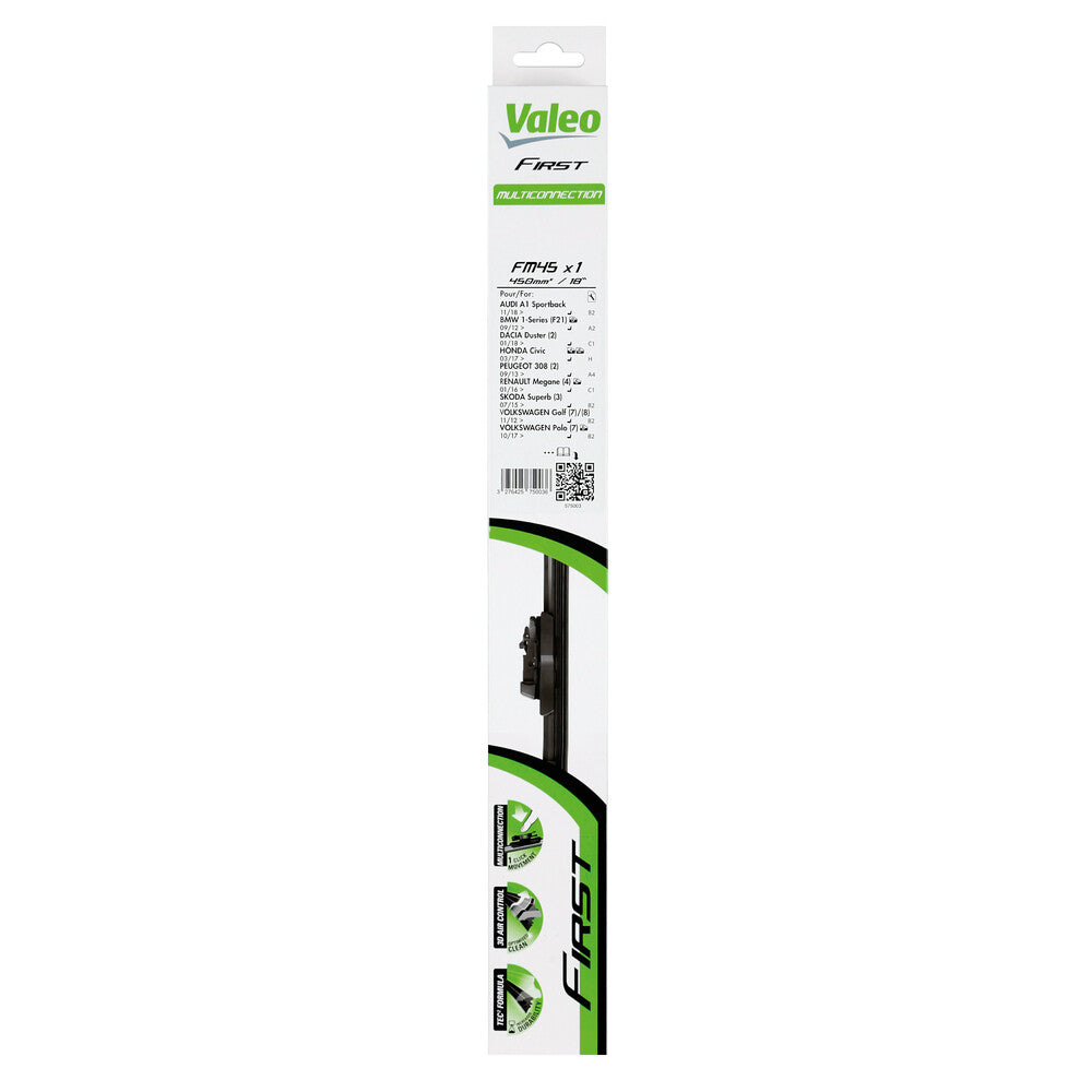 Valeo First Flatblade FM45 Spazzola Tergicristalli Universale 450mm