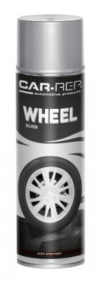 Car-rep Vernice Spray Acrilica Argento per Ruote Cerchi in Lega 500 ml