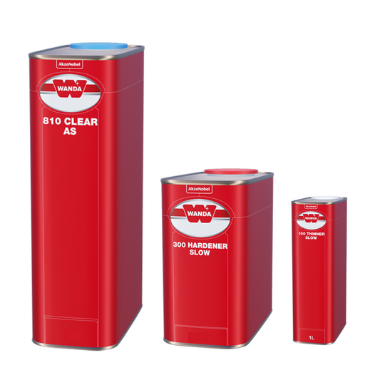 Wanda 810 AS Trasparente 2x5 L + Catalizzatori 2x2,5 L + Diluente 1 L